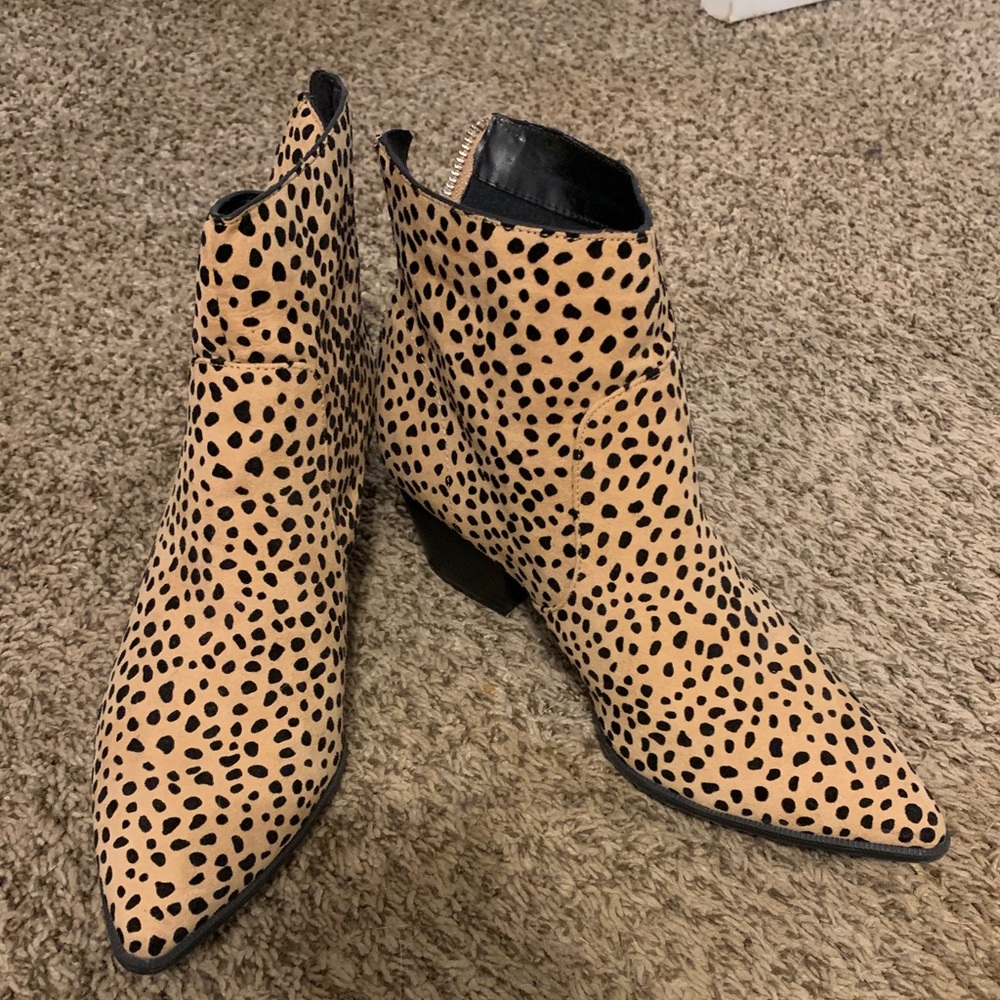 Cheetah print boots
